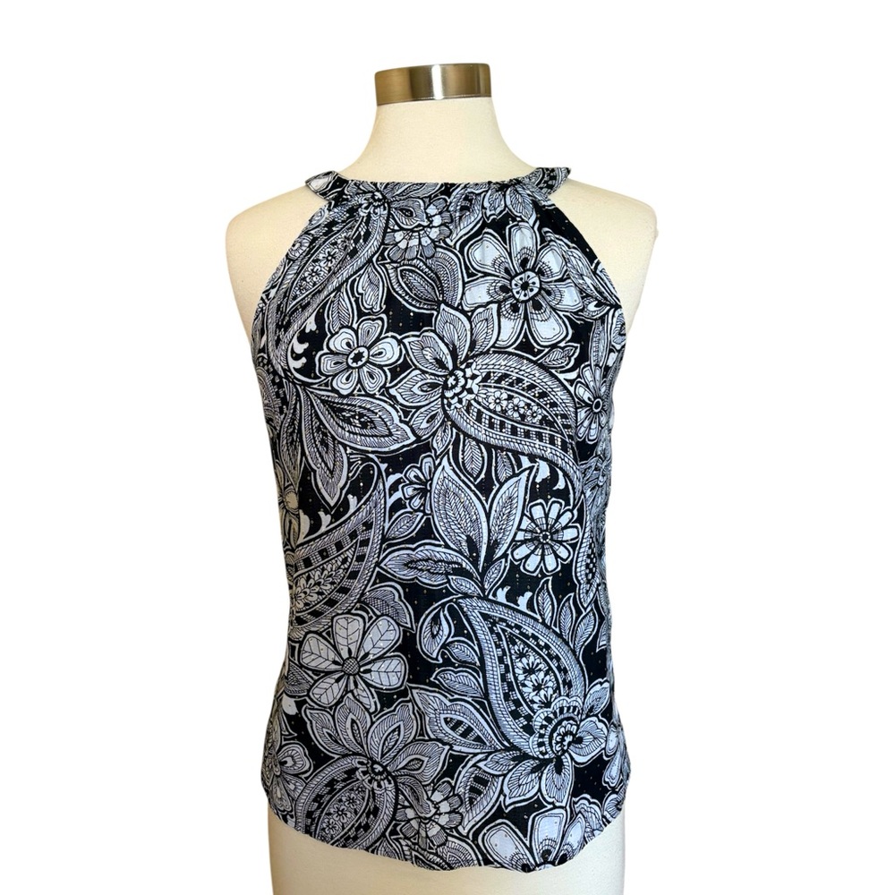 Talbots Tieback Halter Blouse